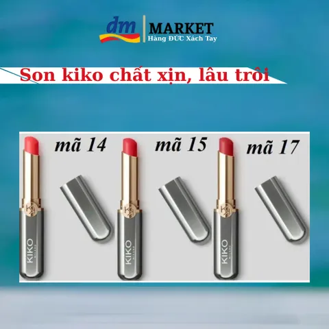 Son Kiko Unlimited Stylo Lì - Son Môi Lâu Trôi Chất Kem Mượt Mà, Hoàn Thiện Bán Lì - Mỹ Phẩm Sang Trọng Từ Ý Đức