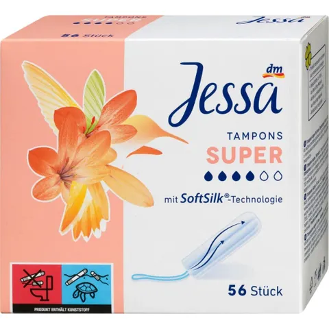 Băng Vệ Sinh Dạng Ống Jessa Tampons Normal - Tiện Lợi, An Toàn cho Ngày Đèn Đỏ, Sử Dụng Dễ Dàng