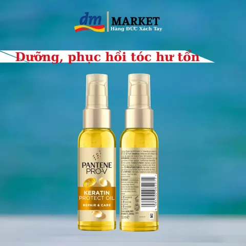 Dầu Dưỡng Tóc Pantene Pro-V Keratin Protect Oil 100ml - Bảo Vệ và Phục Hồi Tóc Hư Tổn, Tăng Cường Độ Bóng Mượt