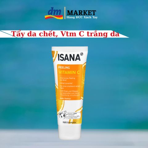 Tẩy Da Chết Isana Vitamin C - Tươi Sáng, An Toàn, Chống Oxy Hóa, Tuýp 75ml, Chăm Sóc Da Mặt Chất Lượng