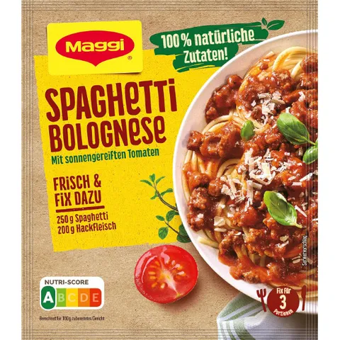 Gia vị sốt mì Ý Maggi Spaghetti Bolognese của Đức - Hương vị chuẩn, gói 36g cho 3 khẩu phần ăn, thơm ngon đúng vị
