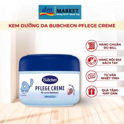 Kem Dưỡng Da Bubchen Pflege Creme 75ml - Chăm Sóc và Bảo Vệ Da Cho Trẻ Sơ Sinh và Trẻ Em - An Toàn, Hàng Đức