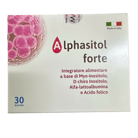 Alphasitol Forte - Bổ Trợ Sinh Sản Cho Nữ Giới, Hỗ Trợ Khả Năng Thụ Thai Tự Nhiên - Hộp 30 Gói Myo-Inositol, Acid Folic