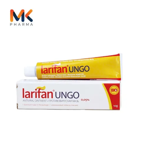 Kem bôi LARIFAN UNGO 0.05% - Giải pháp hỗ trợ sùi mào gà, mụn rộp Herpes và ngăn ngừa tái phát