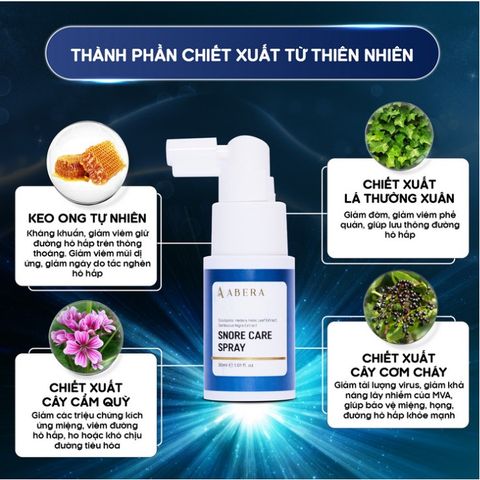 Xịt Chống Ngáy Ngủ Abera Snore Care Spray 30ML