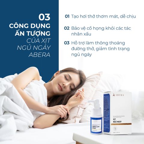 Xịt Chống Ngáy Ngủ Abera Snore Care Spray 30ML