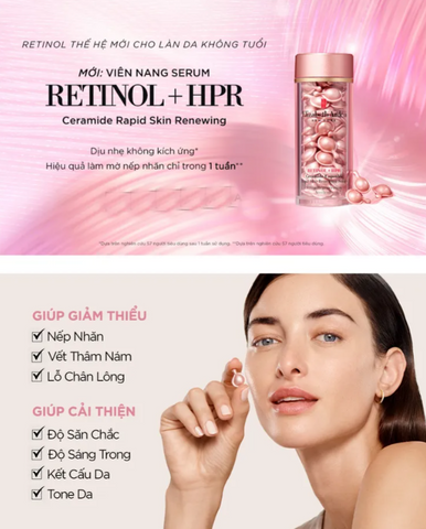 Viên tinh chất Retinol dưỡng da Elizabeth Arden Retinol + HPR Ceramide Capsules 90 Viên 331931