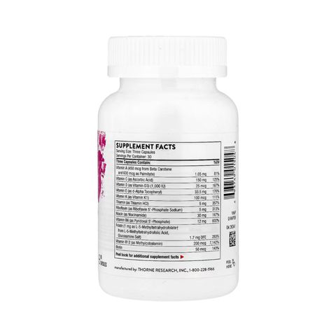 Viên Uống Thorne Basic Prenatal - Bổ Sung Sắt, Vitamin và Khoáng Chất Thiết Yếu Cho Mẹ Bầu - Hộp 90 Viên Nhộng Mỹ