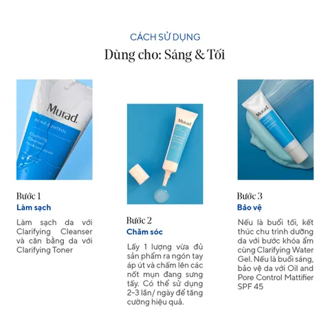 Gel Chấm Mụn Murad Rapid Relief - Giảm Sưng, Làm Khô Cồi Mụn Nhanh, Ngừa Thâm, Chăm Sóc Da Mặt Hiệu Quả