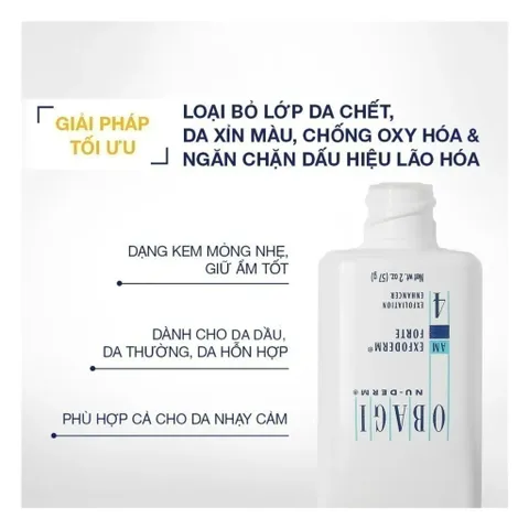 OBAGI Medical Exfoderm Forte Lotion AHA - Tinh Chất Tẩy Da Chết, Kiềm Dầu, Giảm Mụn, Mờ Thâm, Sáng Da 150ml