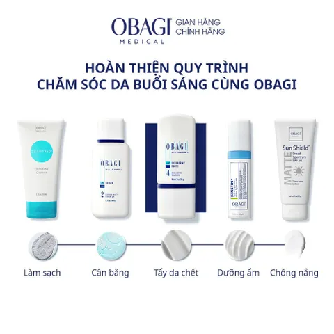 OBAGI Medical Exfoderm Forte Lotion AHA - Tinh Chất Tẩy Da Chết, Kiềm Dầu, Giảm Mụn, Mờ Thâm, Sáng Da 150ml