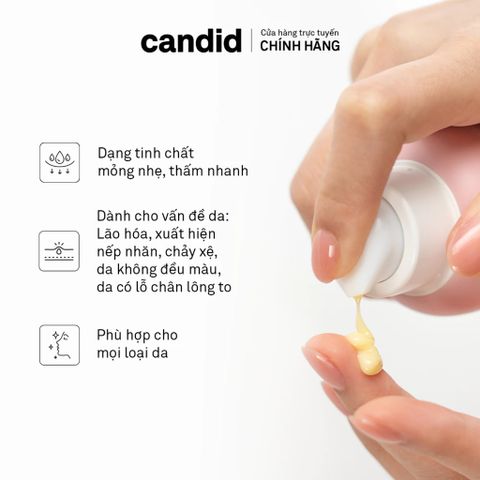 CANDID 0.5% Retinol Treatment - Tinh Chất Chống Lão Hóa, Giảm Nếp Nhăn, Cải Thiện Kết Cấu Da, Phù Hợp Cho Mọi Loại Da