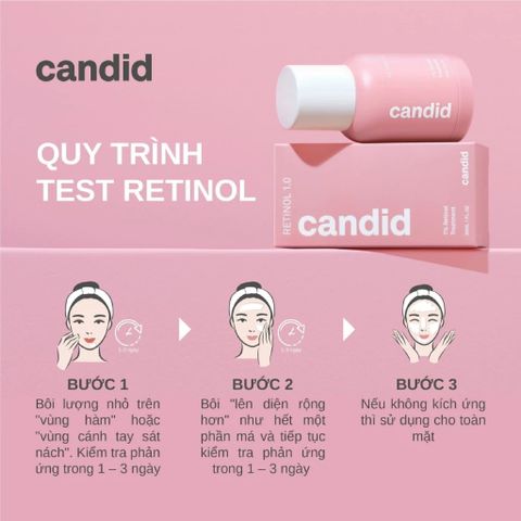 CANDID 0.5% Retinol Treatment - Tinh Chất Chống Lão Hóa, Giảm Nếp Nhăn, Cải Thiện Kết Cấu Da, Phù Hợp Cho Mọi Loại Da