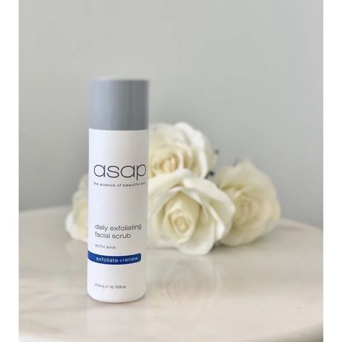 Sữa Rửa Mặt AHA Asap Tẩy Da Chết - Exfoliating Facial Scrub Sáng Da, Làm Sạch Sâu, Dịu Nhẹ, 14% AHA Cho Làn Da Khỏe Mạnh