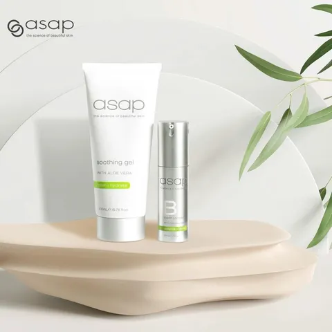 Kem Dưỡng Ẩm Asap Soothing Gel - Gel Làm Dịu Da Dầu Nhạy Cảm, Cấp Ẩm Sâu Với Chiết Xuất Lô Hội và Trà Trắng