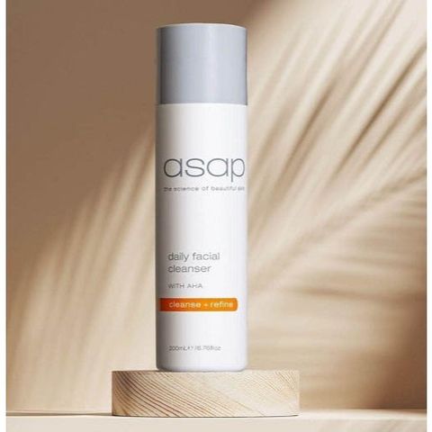 Sữa Rửa Mặt AHA Asap Daily Facial Cleanser - Tẩy Da Chết, Làm Sạch Sâu, Giúp Da Mịn Màng và Tươi Mới