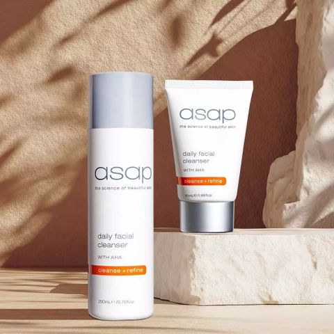 Sữa Rửa Mặt AHA Asap Daily Facial Cleanser - Tẩy Da Chết, Làm Sạch Sâu, Giúp Da Mịn Màng và Tươi Mới
