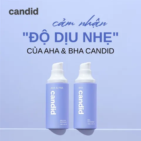 CANDID AHA & PHA Gel Exfoliant Tẩy Tế Bào Chết Làm Sáng Mịn Da, Cân Bằng Da, Thông Thoáng Lỗ Chân Lông - Dưỡng Ẩm Sâu Chăm Sóc Da Mặt