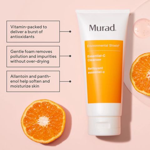 Sữa Rửa Mặt Murad Essential C - Vitamin C Phục Hồi, Làm Sạch Sâu, Chống Oxy Hóa, Làm Sáng Da, Mờ Thâm