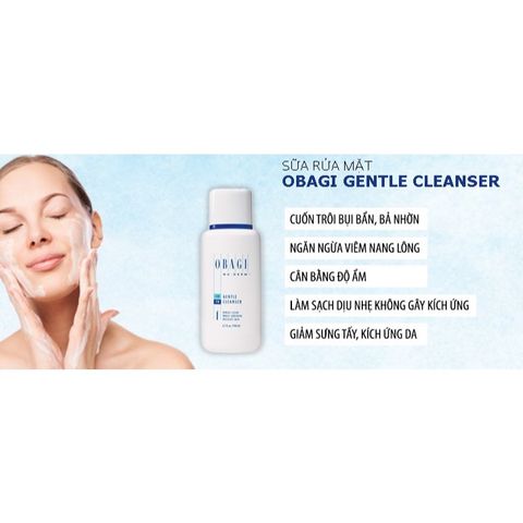 Sữa Rửa Mặt Dịu Nhẹ OBAGI Medical Cho Da Nhạy Cảm - Làm Sạch Sâu & Dưỡng Ẩm Cấp Ẩm Da Mặt