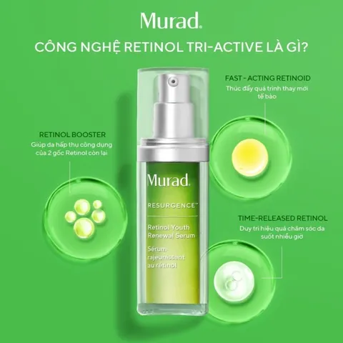 Serum Chống Lão Hóa Murad Retinol Youth Renewal - Làm Mờ Nếp Nhăn, Săn Chắc Da, Trẻ Hóa Da, Tinh Chất Chất Lượng Cao