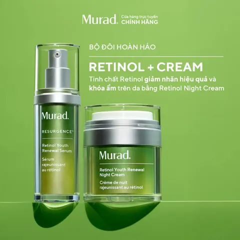 Serum Chống Lão Hóa Murad Retinol Youth Renewal - Làm Mờ Nếp Nhăn, Săn Chắc Da, Trẻ Hóa Da, Tinh Chất Chất Lượng Cao
