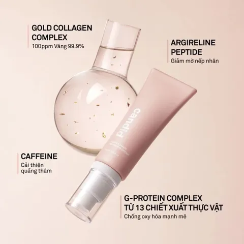 Kem Dưỡng Mắt & Mặt CANDID Gold Collagen Peptide - Chống Lão Hóa, Săn Chắc Da, Dưỡng Ẩm, Chăm Sóc Da Chuyên Sâu