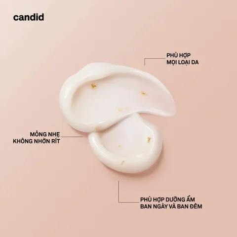 Kem Dưỡng Mắt & Mặt CANDID Gold Collagen Peptide - Chống Lão Hóa, Săn Chắc Da, Dưỡng Ẩm, Chăm Sóc Da Chuyên Sâu