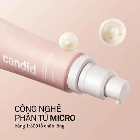 Kem Dưỡng Mắt & Mặt CANDID Gold Collagen Peptide - Chống Lão Hóa, Săn Chắc Da, Dưỡng Ẩm, Chăm Sóc Da Chuyên Sâu