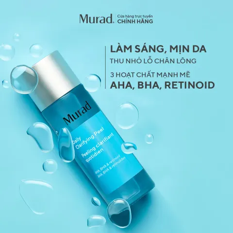 Murad Daily Clarifying Peel 95ml - Tẩy Da Chết Hóa Học, Làm Sạch Sâu, Giảm Mụn, Sáng Da Cho Làn Da Khỏe Mạnh