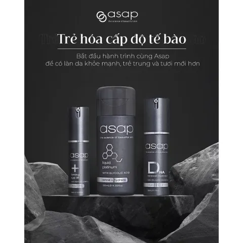 Tinh Chất AHA Asap Liquid Platinum - Serum Dưỡng Da, Làm Sáng, Tẩy Da Chết, Kích Thích Collagen, Phục Hồi Da Khỏe Mạnh