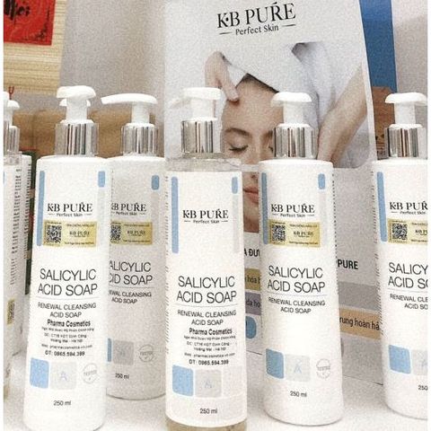 Xà Phòng Tẩy Tế Bào Chết KB PURE Salicylic Acid 250ml - Giảm Mụn Lưng, Làm Sạch Da, Cải Thiện Làm Sáng Da