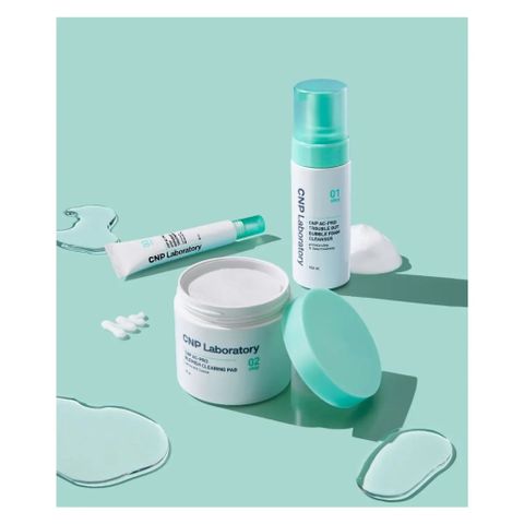 CNP AC-Pro Bubble Foam Cleanser 150ml - Sữa Rửa Mặt Dạng Bọt Làm Sạch Sâu, Giảm Mụn, Thích Hợp Với Da Nhạy Cảm