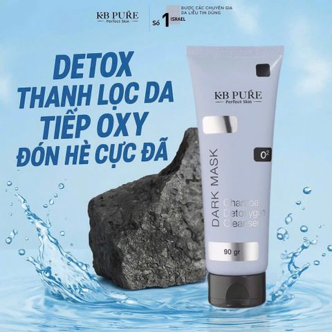 Mặt Nạ Than Tre KB PURE DARK MASK - Detox Da, Cung Cấp O2, Làm Sáng & Làm Sạch Sâu Cho Da Nhạy Cảm 90gr
