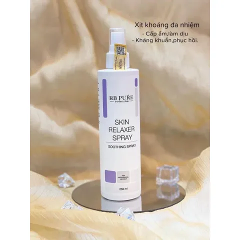 Xịt Phục Hồi Da Nhạy Cảm KB Pure Skin Relaxer Spray 60ml - Cấp Ẩm, Làm Dịu Kích Ứng, Dưỡng Da Với Vitamin B5 và Chiết Xuất Thực Vật