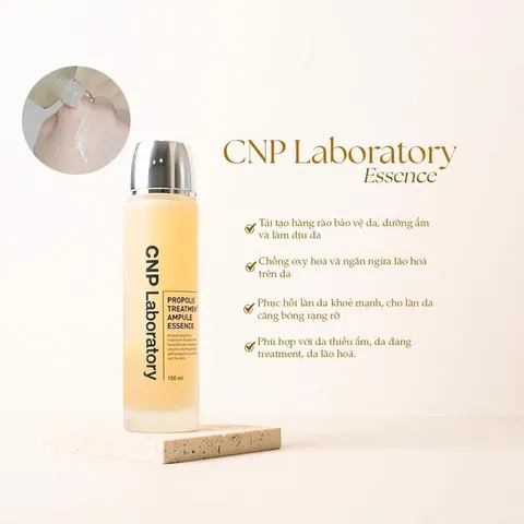CNP Nước Thần Keo Ong Propolis Treatment Ampule Essence - Làm Mềm Da, Chống Oxy Hóa, Phục Hồi Da Mặt