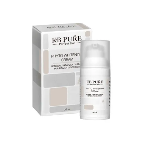 KB Pure Phyto Whitening Cream - Kem Dưỡng Trắng Da Tái Tạo, Giảm Thâm Nám, Chất Lỏng 30ml Cho Da Nhạy Cảm