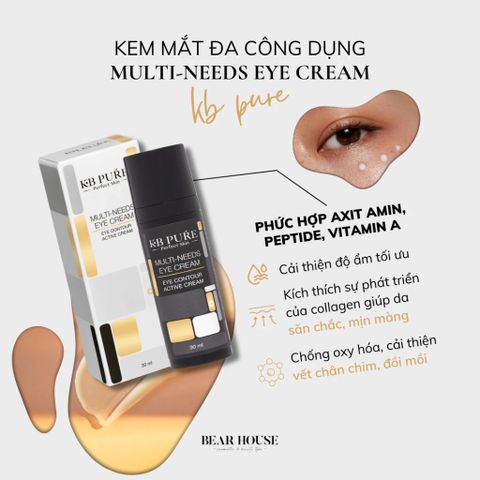 Kem Dưỡng Mắt KB Pure Multi-Needs 6ml - Làm Mờ Vết Chân Chim, Giảm Thâm Quầng, Ngăn Ngừa Lão Hóa Da Mặt