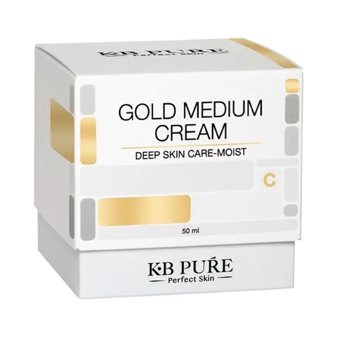 KB Pure Gold Medium Cream - Kem Dưỡng Ẩm Chống Lão Hóa Cho Da Dầu, Ngăn Ngừa Nếp Nhăn - 50ML Skincare Essentials