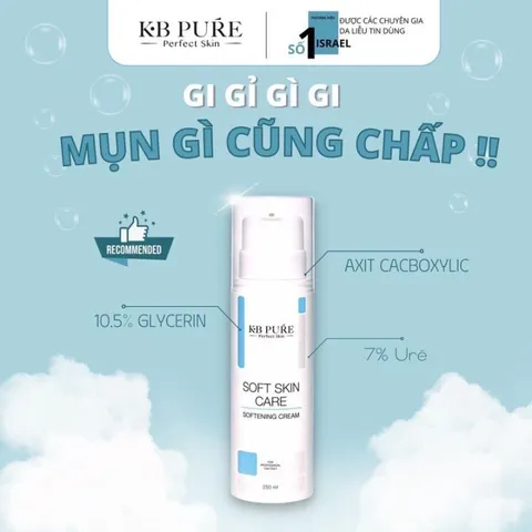 KB PURE Kem Ủ Mụn Soft Skin Care 250ML - Giảm Mụn, Làm Dịu & Mềm Da Cho Mọi Loại Da - Chăm Sóc Da Đặc Biệt