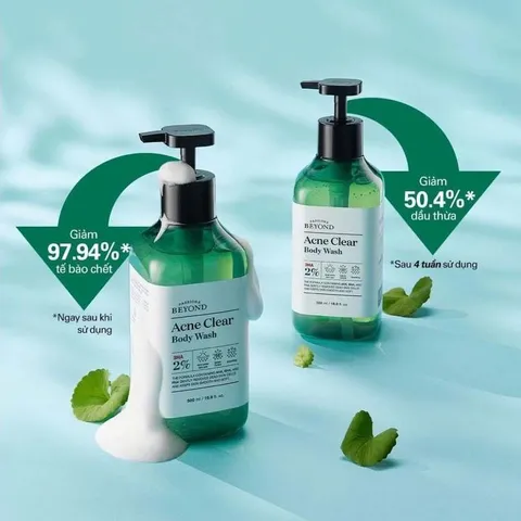 Sữa Tắm Ngừa Mụn Lưng & Cơ Thể Beyond Acne Clear Body Wash - Chăm Sóc Da Mịn Màng, Làn Da Sạch Sẽ, Giảm Mụn Hiệu Quả