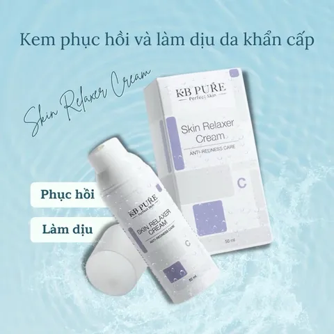 Kem Phục Hồi Da Nhạy Cảm KB Pure Skin Relaxer Cream 50ml - Làm Dịu, Giảm Kích Ứng, Dưỡng Ẩm, Hỗ Trợ Chăm Sóc Da Viêm, Khô