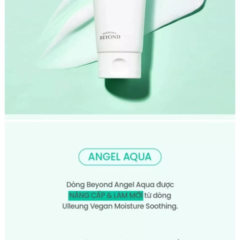 Kem Dưỡng Ẩm Thuần Chay BEYOND Angel Aqua Cica Cream - Làm Dịu, Phục Hồi và Giảm Kích Ứng Da Nhạy Cảm