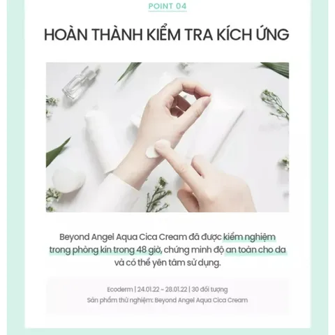 Kem Dưỡng Ẩm Thuần Chay BEYOND Angel Aqua Cica Cream - Làm Dịu, Phục Hồi và Giảm Kích Ứng Da Nhạy Cảm