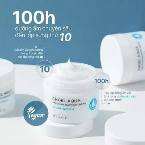 Kem Dưỡng Ẩm Beyond Angel Aqua Thuần Chay, Cấp Nước Sâu 150ml - Kem Dưỡng Da Chống Mất Nước, Bảo Vệ Hàng Rào Ẩm Da