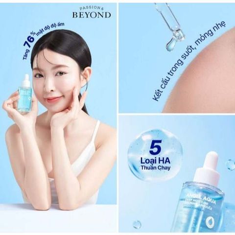 Tinh Chất Cấp Ẩm Sâu Beyond Angel Aqua 50ml - Serum Làm Dịu, Phục Hồi Da, Tăng Cường Độ Ẩm Mặt Hàn Quốc