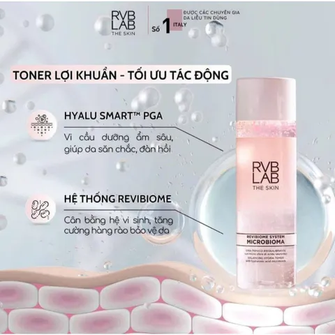 RVB LAB THE SKIN Rebalancing Hydra Toner 200ml - Nước Cân Bằng Lợi Khuẩn, Cấp Ẩm & Dưỡng Da Mịn Màng, Giữ Độ Ẩm Lâu Dài