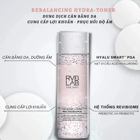 RVB LAB THE SKIN Rebalancing Hydra Toner 200ml - Nước Cân Bằng Lợi Khuẩn, Cấp Ẩm & Dưỡng Da Mịn Màng, Giữ Độ Ẩm Lâu Dài