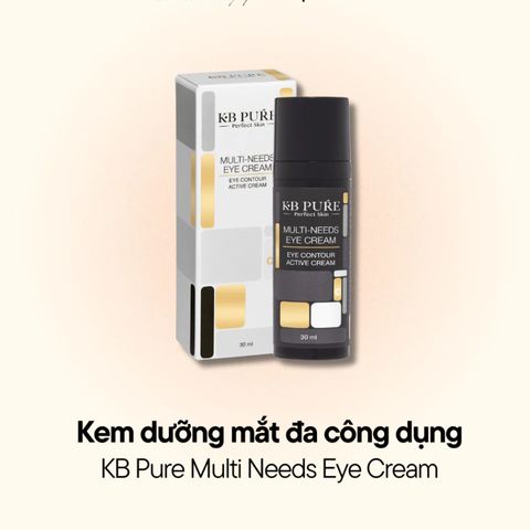 Kem Dưỡng Mắt KB PURE 30ml - Làm Mờ Vết Chân Chim, Giảm Thâm Quầng, Ngừa Lão Hóa - Dưỡng Ẩm & Săn Chắc Da Mềm Mại