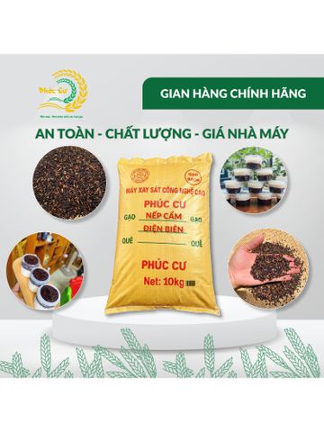 Gạo Nếp Cẩm Điện Biên 10kg - Đặc Sản Thơm Dẻo, Giàu Dinh Dưỡng, Thích Hợp Nấu Xôi và Bánh Ngọt